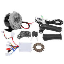 24V 250W E-bike Gear Motor Conversion Set Electric Bicycle Scooter Motor Controller Kit With Throttle Grip Chain Flywheel 2024 - buy cheap