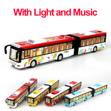 1 Pcs Four Colours 1:18 Alloy Model Bus Alloy Diecast Musical Car Model Pull Back Toy Car Model Electronic Car Kids Toys Gift 2024 - buy cheap