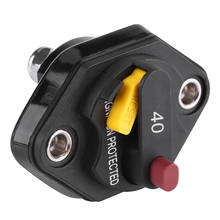 1 pcs 40 Amp Manual Reset Circuit Breaker Switch Car Boat Fuse Holder Waterproof black housing with yellow and red button 2024 - buy cheap