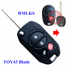 TOY43-funda con tapa de 4 botones para Toyota, compatible con Avalon Solara 2005, 2006, 2007, 2008, mando a distancia de repuesto modificado 2024 - compra barato