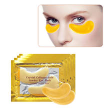 Máscara de olho de ouro e colágeno, máscara hidratante para os olhos, anti-rugas, para cuidados com a pele, gel de reparação de círculo escuro 2024 - compre barato