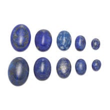 10pcs Natural Stone Cabochon Beads Egg Shape Lapis lazuli Loose Beads for Jewelry Making DIY Necklace Ring Earring Accessories 2024 - buy cheap