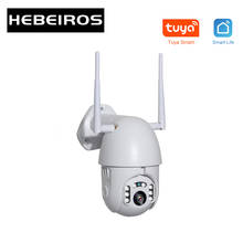 Hebeiros-cámara de seguridad inalámbrica para exteriores, dispositivo de vigilancia CCTV, IP, PTZ, impermeable IP66, Wifi, Tuya, HD1080P, Smart Life APP 2024 - compra barato