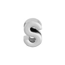 Genuine 925 Sterling Silver Charm Alphabet Letter S Number Beads for Jewelry Making Fits Original Charms Bracelet Necklace 2024 - buy cheap