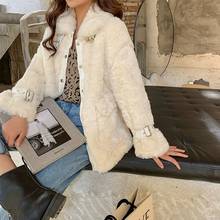 Luck A Women Winter Faux Fur Coat Female Casual Furry Teddy Bear Coats Fashion Streetwear Overcoat Fake Fur Warm Outwears 2024 - buy cheap