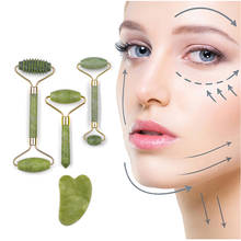 Natural Face Gua Sha Massager Jade Roller Scraper Facial Skin Care Guasha Stone For Face Neck Skin Lifting Wrinkle Remover Care 2024 - купить недорого
