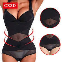 CXZD Sexy Bodysuits Women Shapewear Waist Corset Slimming Underwear Push Up Vest Tummy Postpartum Recover Bodysuits 2024 - buy cheap