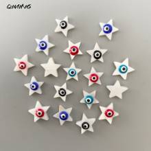 12mm Star Beads Evil Eye Natural Shell Beads  Flat beads Spacer Beads for jewelry bracelets necklace 2024 - buy cheap