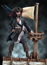 Conjunto de figuras em resina sem pintura 1/32, kit de jack de pirata 2024 - compre barato