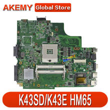 AK K43SD/K43E Laptop motherboard for ASUS K43E K43SD A43E P43E Test original mainboard HM65 2024 - buy cheap