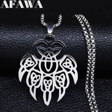 Viking Wolf Claw Necklace for Women Silver Color Harajuku Stainless Steel Statement Necklace Jewelry colares feminino N3080S01 2024 - buy cheap