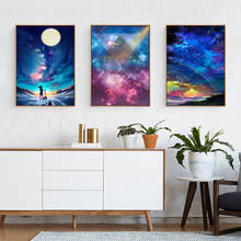 Minimalist Poster Beautiful starlight Art Nordic Print on Canvas Painting Modern large wall pictures for Living Room Home decor 2024 - buy cheap