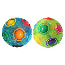 Игрушки-кубики для детей и родителей, Радужный футбольный мяч, Волшебная головоломка для снятия стресса, развивающие игрушки, Забавный кубик 2024 - купить недорого