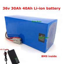 Paquete de batería BMS de iones de litio de alta potencia, 36v, 40Ah, 30Ah, para Motor de bicicleta eléctrica, energía eólica Solar, sistema LED ups ess + cargador 5A 2024 - compra barato