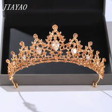 Corona de diamantes de imitación de cristal, accesorios para el cabello de boda, diadema de novia, Tiara, joyería para el cabello de boda, joyería para la cabeza 2024 - compra barato
