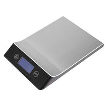 Báscula Digital electrónica de acero inoxidable para cocina, balanza de peso de 5kg /10kg/ 15kg-1g para alimentos, para cocinar y hornear en Kg/tl/lb/oz/g/ml 2024 - compra barato