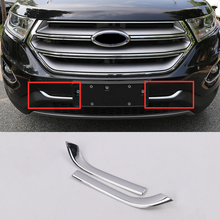 For Ford Edge 2015 2016 2017 ABS Chrome Car Head Grille Fence Decoration strip Cover Trim Car styling accessories 2pcs 2024 - buy cheap