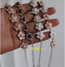 Free Shipping  New goods - 7-8mm natural pearl bracelet with shell flowers super beautiful with extended chain 2024 - buy cheap