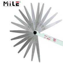 MILE 100mm 17 Blade Metric Feeler Gauge 0.02-1.00mm Carbon Steel Gap Filler Thickness Measurement Tool 2024 - buy cheap