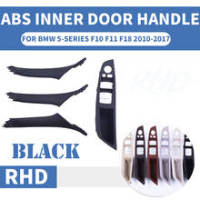 Manija de puerta Interior de coche, Panel Interior de embellecedor de reposabrazos para BMW serie 5, F10, F11, 520, 525, Mocha, RHD, 4 Uds. 2024 - compra barato