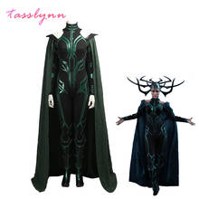 Superhero Movie Thor 3 Ragnarok Goddess of Death  Hela Cosplay Adult PU Party Bodysuit  Halloween Costumes for Women 2024 - buy cheap