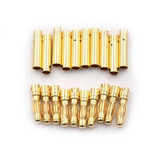 10Pair 4mm RC Battery Gold-plated Bullet Banana Plug High Quality Male Female Bullet Banana Connector 2024 - buy cheap