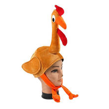 New Funny Adults Hat Thanksgiving Day Funny Roasted Turkey Hat Party Festival Costume Caps Thanksgiving funny hat Holiday Gift 2024 - buy cheap