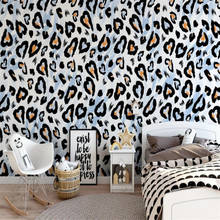 Beibehand-papel de parede 3d com leopardo, decoração de casa, sala de estar, plano de fundo de tv, foto, mural, rolo 2024 - compre barato