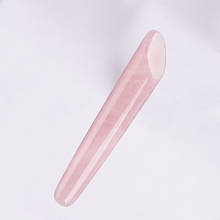 Natural Rose Quartz Massagestick Crystal Massage Wand Eye Face Acupressure Point Pen Gua Sha Massager Healing Health Beauty Tool 2024 - buy cheap