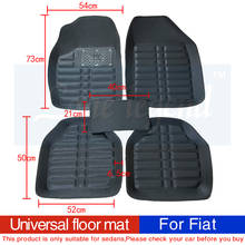 Universal car floor mats for Fiat All Models Ottimo 500 Panda Punto palio Linea Sedici Viaggio Bravo Freemont styling 2024 - buy cheap
