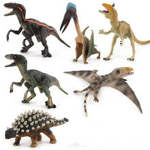 Boneco para crianças saichania velociraptor pterosaur modelo de dinossauro brinquedo boneco de animal 2024 - compre barato