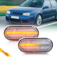 Indicador lateral LED, luz ámbar intermitente para VW Golf MK4 Jetta Polo Passat B5.5, SEAT Leon, Skoda Citigo 2024 - compra barato