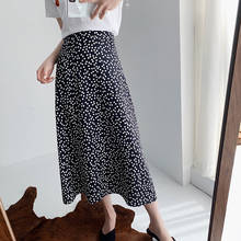 Women High Waist Dot Skirt Summer Printed Ladies Vintage A-line Long Midi Skirts 2020 New 2024 - buy cheap