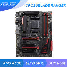 ASUS-enchufe ROG CROSSBLADE RANGER FM2/FM2 + AMD A88X Mining, placa madre DDR3, 64G, AMD, A10-5800K, CPU PCI-E, 3,0, DVI, HDMI, USB3.0, ATX 2024 - compra barato