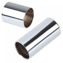 Set Of 2 Stainless Steel Cylinder Tube Guitar SLIDES For Finger And 2024 - buy cheap