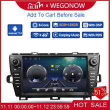 Carplay DSP Android 11.0 6GB + 128GB Car DVD Player GPS WIFI Bluetooth 5.0 Radio  Toyota PRIUS 2009-2013 left right driving 2024 - buy cheap
