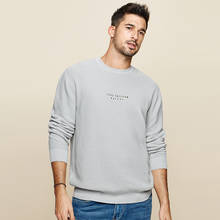 Kuegou 2021 outono 100% algodão bordado preto camisola dos homens pulôver casual jumper masculino marca de malha estilo coreano roupas 12596 2024 - compre barato