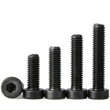 3pcs M10 Allen short head screws hexagon socket thin headel screw mechanical bolt alloy steel black color DIN7984 16mm-60mm long 2024 - buy cheap