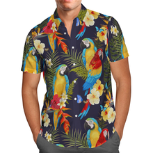 Hawaii Shirt Hawaiian beach Summer Parrot Flowers 3D Printed Men's Shirt Harajuku Tee hip hop Casual shirts 24 2024 - buy cheap