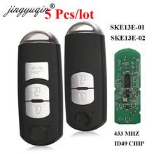 Jingyuqin 5 uds coche llave inteligente para MAZDA CX-3 CX-5 Axela Atenza modelo No SKE13E-01 o SKE13E-02 433mhz ID49 2024 - compra barato