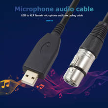 Адаптер-разветвитель аудио кабель USB микрофонный кабель USB мужчина к 3-Pin XLR аудио кабель-адаптер конвертер 2024 - купить недорого