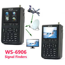 Satlink WS-6906 3,5 "DVB-S цифровой ресивер fta спутниковый измеритель спутниковый искатель ws6906 Satlink ws6906 профессионального сигнала finder 2024 - купить недорого