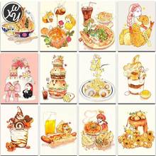 Anime Series Cartoon Diamond Painting for Adults Delicious Food Ice Cream Full Diamond Embroidery Diamond Painting Fantasy Decor 2024 - buy cheap