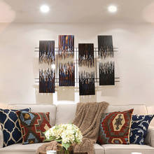 Креативное трехмерное Кованое настенное украшение, простое современное настенное украшение для гостиной, дивана, фоновая настенная подвеска 2024 - купить недорого