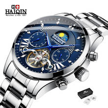 HAIQIN New machinery men's watches top brand luxury men watch Tourbillon automatic wrist watch men all steel clock reloj hombre 2024 - buy cheap
