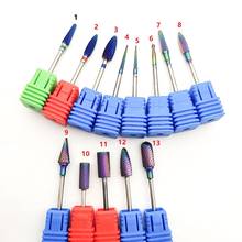 13 Types Tungsten Blue Rainbow Carbide Nail Drill Bit Electric Nail Mills Cutter for Manicure Machine Nail Files Accessories 2024 - buy cheap