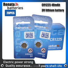 Renata-Batería de botón de litio para reloj de juguete, 3V, cr 1225, CR1225, 1225, BR1225, LM1225, KCR1225, EE6220, control remoto, 20 unids/paquete 2024 - compra barato