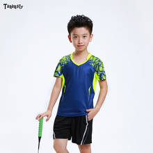 2 шт., Теннисный трикотажный комплект, футболка для мальчиков детская одежда для игры в волейбол и бадминтон для мальчиков, спортивный костюм для тенниса, костюм 2020 2024 - купить недорого