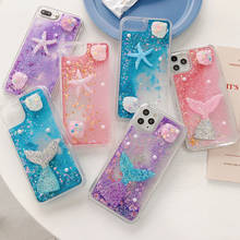 Glitter Phone Case For iPhone SE2 11 pro XS Max X XR Liquid Quicksand Case for iPhone SE 6S 7 8 Plus 3D starfish Mermaid Cover 2024 - buy cheap