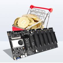 BTC-37 Miner Motherboard CPU Riserless Mining Motherboard 8 GPU Bitcoin Crypto Etherum Mining Support 1066/1333/1600MHz 2024 - buy cheap